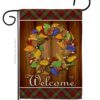Fall Wreath - Thanksgiving Fall Vertical Impressions Decorative Flags HG113036 Imported