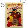 Happy Turkey Day - Thanksgiving Fall Vertical Impressions Decorative Flags HG113065 Made In USA