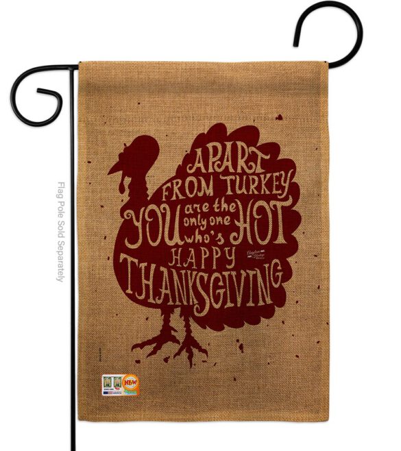 A Part From Turkey - Thanksgiving Fall Vertical Impressions Decorative Flags HG137118 Made In USA - Image 9