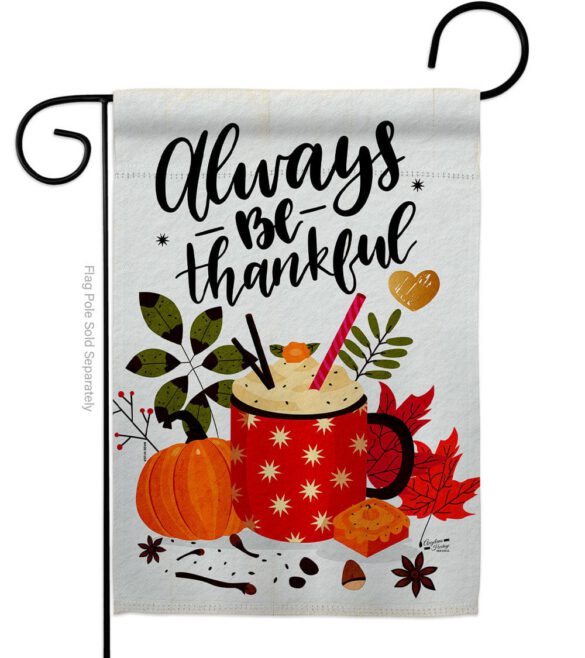 Always Thankful - Thanksgiving Fall Vertical Impressions Decorative Flags HG137591 Made In USA - Image 2