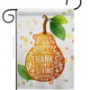 Happy Thanks Giving - Thanksgiving Fall Vertical Impressions Decorative Flags HG192253 Made In USA