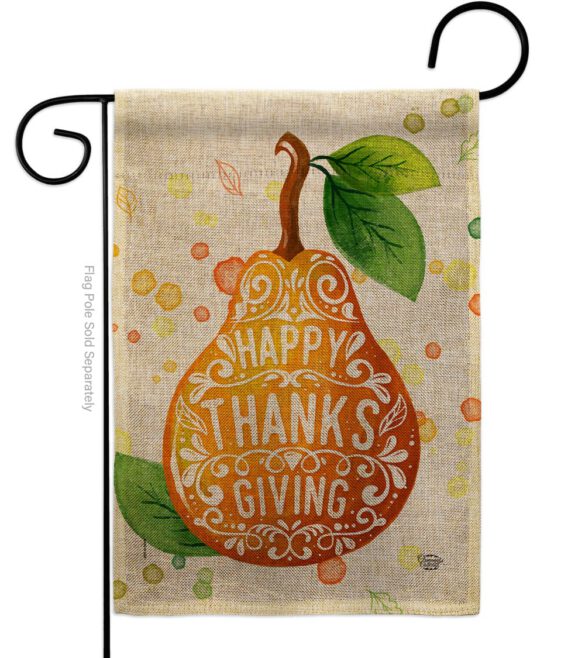 Happy Thanks Giving - Thanksgiving Fall Vertical Impressions Decorative Flags HG192253 Made In USA - Image 11
