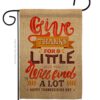 Give Thanks - Thanksgiving Fall Vertical Impressions Decorative Flags HG192254 Made In USA