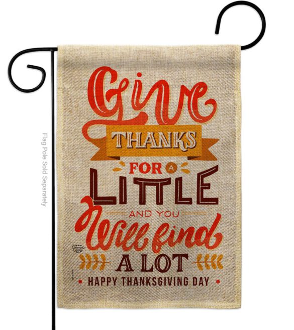 Give Thanks - Thanksgiving Fall Vertical Impressions Decorative Flags HG192254 Made In USA - Image 11
