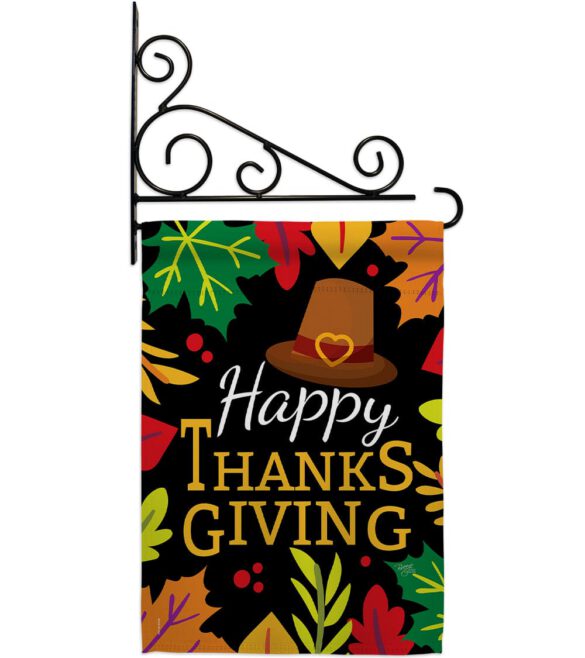 Happy Thanksgiving Leaves - Thanksgiving Fall Vertical Impressions Decorative Flags HG113062 Made In USA - Image 11