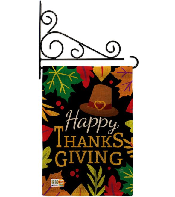 Happy Thanksgiving Leaves - Thanksgiving Fall Vertical Impressions Decorative Flags HG113062 Made In USA - Image 12