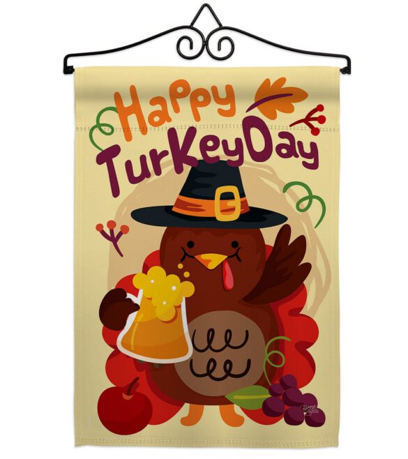Happy Turkey Day - Thanksgiving Fall Vertical Impressions Decorative Flags HG113065 Made In USA - Image 7