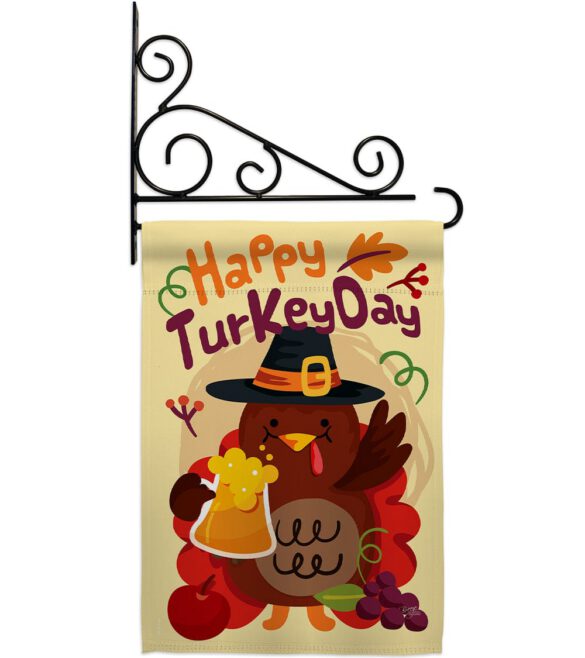Happy Turkey Day - Thanksgiving Fall Vertical Impressions Decorative Flags HG113065 Made In USA - Image 11