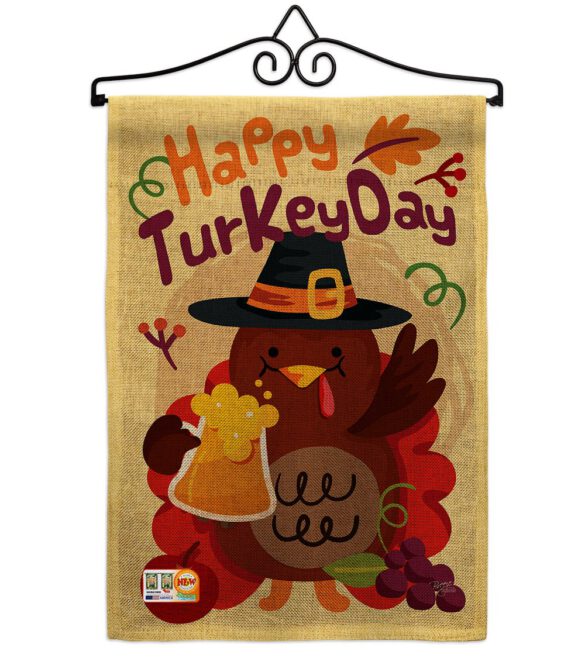 Happy Turkey Day - Thanksgiving Fall Vertical Impressions Decorative Flags HG113065 Made In USA - Image 10