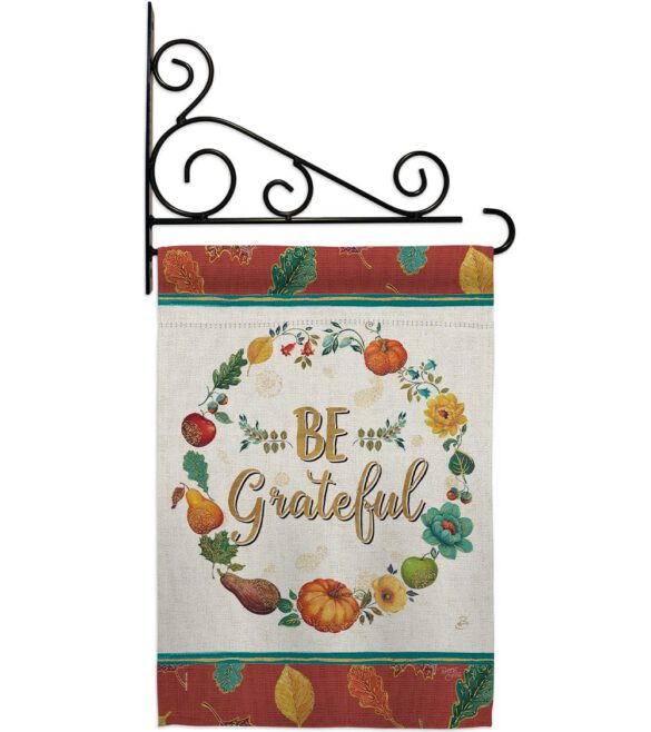 Be Grateful - Thanksgiving Fall Vertical Impressions Decorative Flags HG113071 Made In USA - Image 12