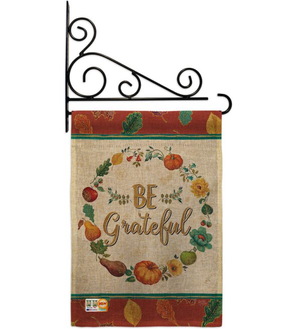 Be Grateful - Thanksgiving Fall Vertical Impressions Decorative Flags HG113071 Made In USA - Image 13