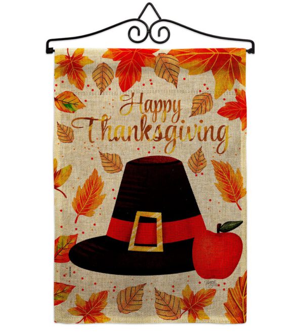 Capotain Thanksgiving - Thanksgiving Fall Vertical Impressions Decorative Flags HG113109 Made In USA - Image 19