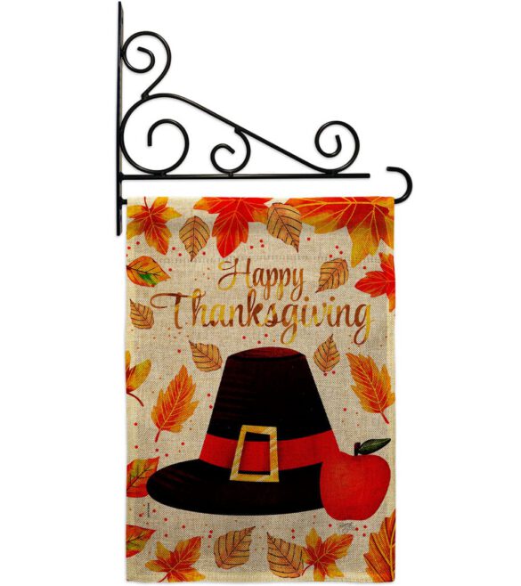 Capotain Thanksgiving - Thanksgiving Fall Vertical Impressions Decorative Flags HG113109 Made In USA - Image 20
