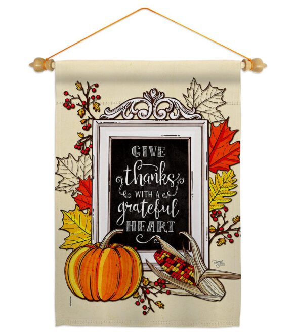 Grateful Heart - Thanksgiving Fall Vertical Impressions Decorative Flags HG113113 Made In USA - Image 10