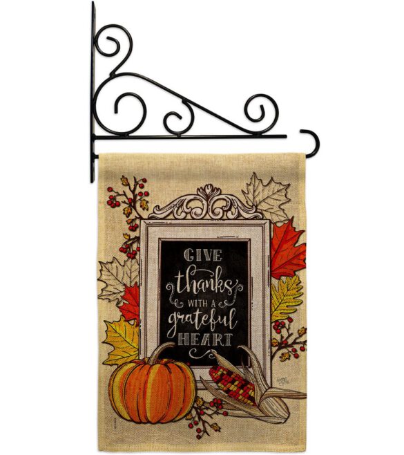 Grateful Heart - Thanksgiving Fall Vertical Impressions Decorative Flags HG113113 Made In USA - Image 20