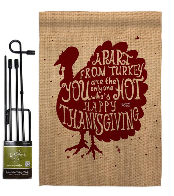 A Part From Turkey - Thanksgiving Fall Vertical Impressions Decorative Flags HG137118 Made In USA - Image 5