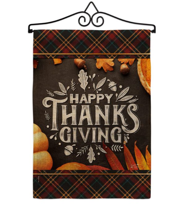 Happy Thanks Giving - Thanksgiving Fall Vertical Impressions Decorative Flags HG137264 Made In USA - Image 13