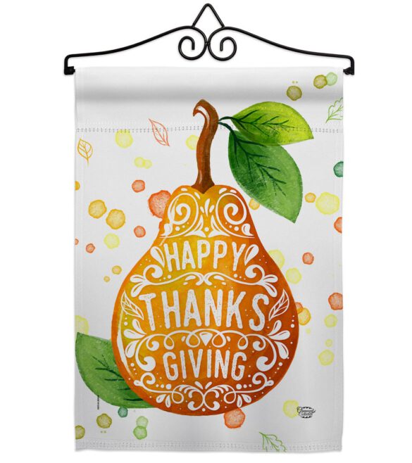 Happy Thanks Giving - Thanksgiving Fall Vertical Impressions Decorative Flags HG192253 Made In USA - Image 7