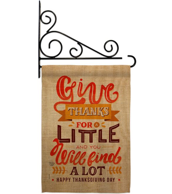Give Thanks - Thanksgiving Fall Vertical Impressions Decorative Flags HG192254 Made In USA - Image 8