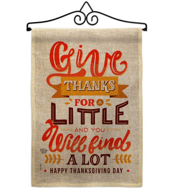 Give Thanks - Thanksgiving Fall Vertical Impressions Decorative Flags HG192254 Made In USA - Image 13