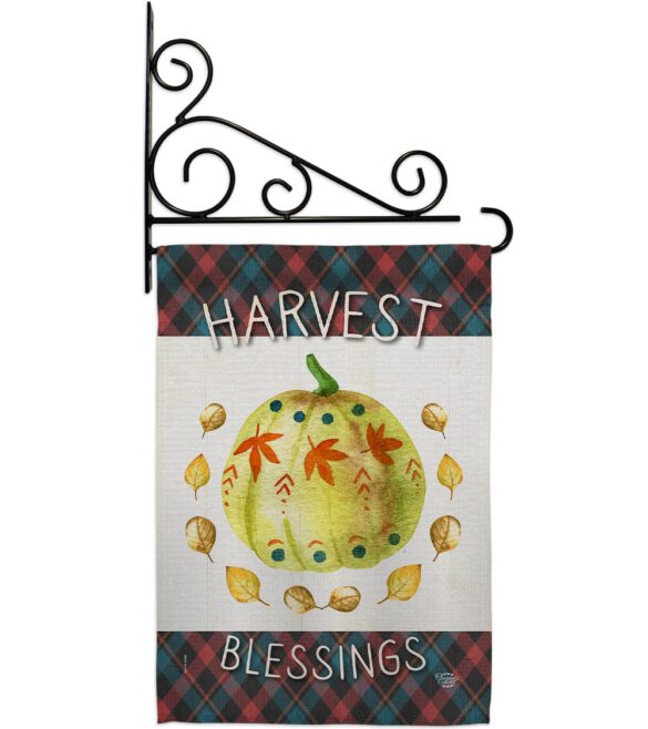 Colorful Pumpkin Thanksgiving - Thanksgiving Fall Vertical Impressions Decorative Flags HG192272 Made In USA - Image 8