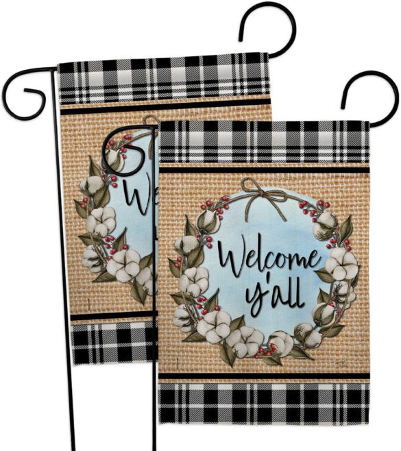 Cotton Y'all - Southern Country & Primitive Vertical Impressions Decorative Flags HG120050 Made In USA - Image 11