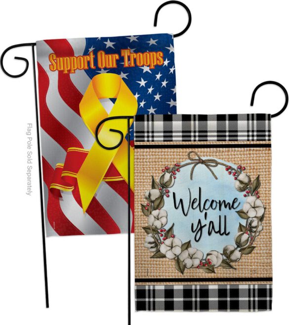 Cotton Y'all - Southern Country & Primitive Vertical Impressions Decorative Flags HG120050 Made In USA - Image 13