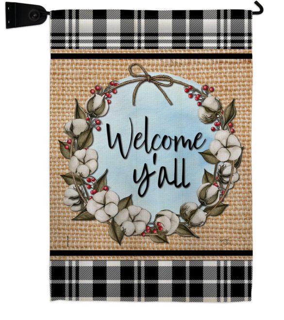 Cotton Y'all - Southern Country & Primitive Vertical Impressions Decorative Flags HG120050 Made In USA - Image 18
