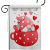Gnome Love You - Valentines Spring Vertical Impressions Decorative Flags HG120045 Made In USA