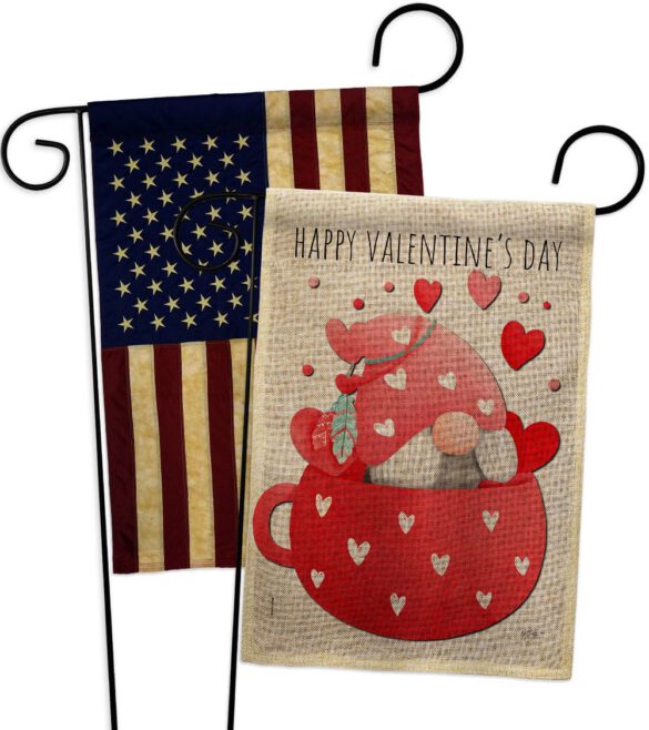 Gnome Love You - Valentines Spring Vertical Impressions Decorative Flags HG120045 Made In USA - Image 28