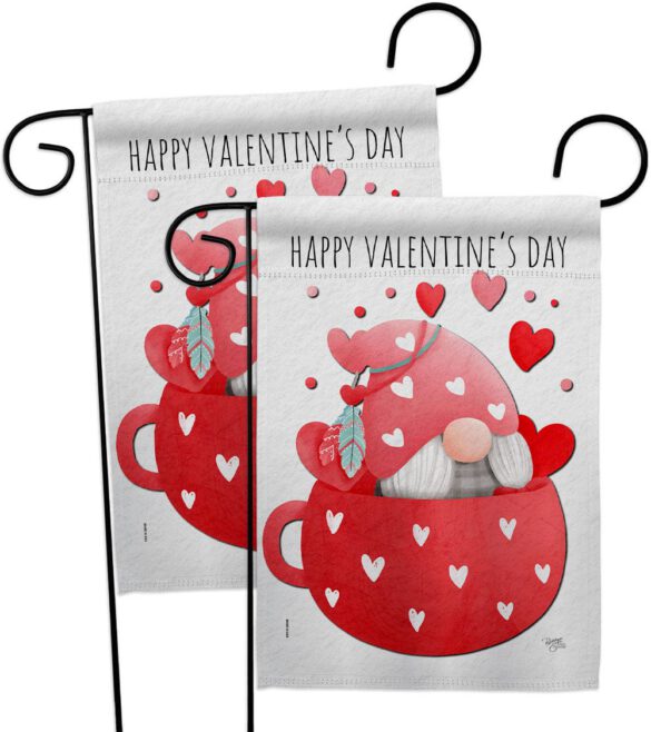 Gnome Love You - Valentines Spring Vertical Impressions Decorative Flags HG120045 Made In USA - Image 11