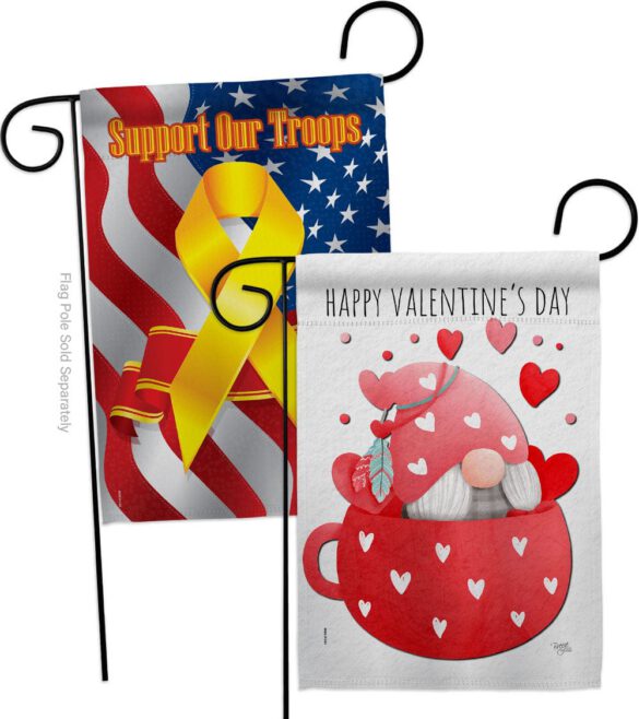 Gnome Love You - Valentines Spring Vertical Impressions Decorative Flags HG120045 Made In USA - Image 13