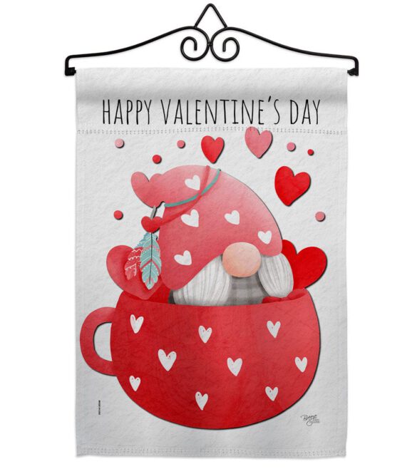 Gnome Love You - Valentines Spring Vertical Impressions Decorative Flags HG120045 Made In USA - Image 16