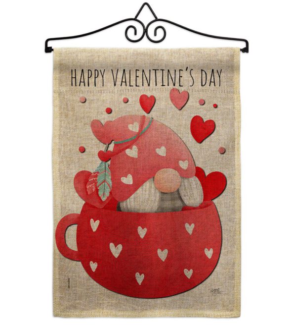 Gnome Love You - Valentines Spring Vertical Impressions Decorative Flags HG120045 Made In USA - Image 37