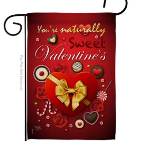 Candy Love - Valentines Spring Vertical Impressions Decorative Flags HG101003 Made In USA