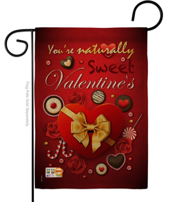Candy Love - Valentines Spring Vertical Impressions Decorative Flags HG101003 Made In USA - Image 8