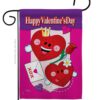 Happy Valentine's Day - Valentines Spring Vertical Impressions Decorative Flags HG101040 Made In USA