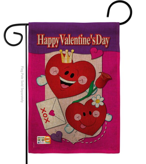 Happy Valentine's Day - Valentines Spring Vertical Impressions Decorative Flags HG101040 Made In USA - Image 8