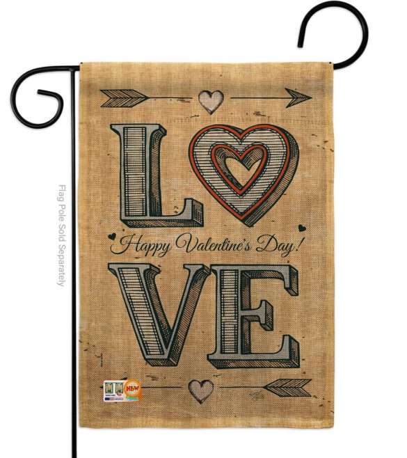 Classic Love - Valentines Spring Vertical Impressions Decorative Flags HG101061 Made In USA - Image 8