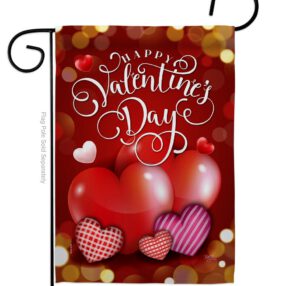 Beloved Valentine's Day - Valentines Spring Vertical Impressions Decorative Flags HG101062 Made In USA