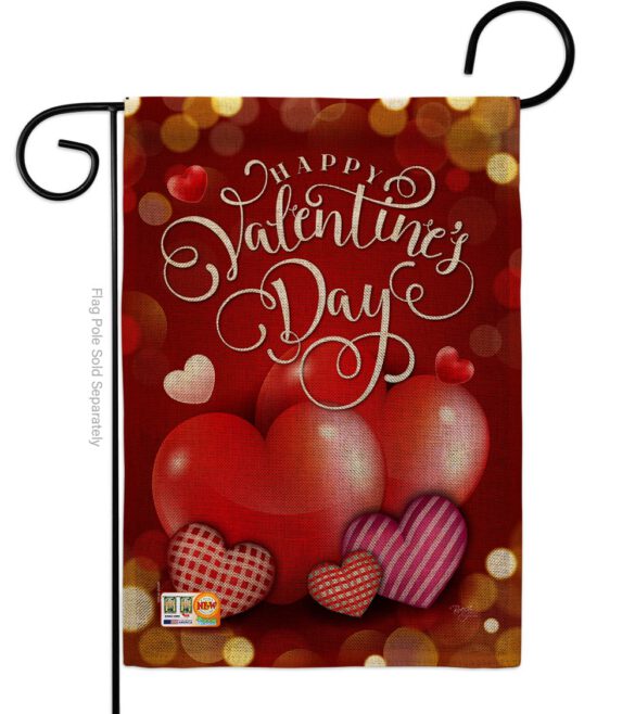 Beloved Valentine's Day - Valentines Spring Vertical Impressions Decorative Flags HG101062 Made In USA - Image 8