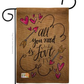 Garden Flag Valentines G137051 B