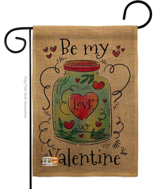 Be My Valentine - Valentines Spring Vertical Impressions Decorative Flags HG137123 Made In USA - Image 9