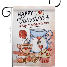 Day to Celebrate Love - Valentines Spring Vertical Impressions Decorative Flags HG137395 Made In USA