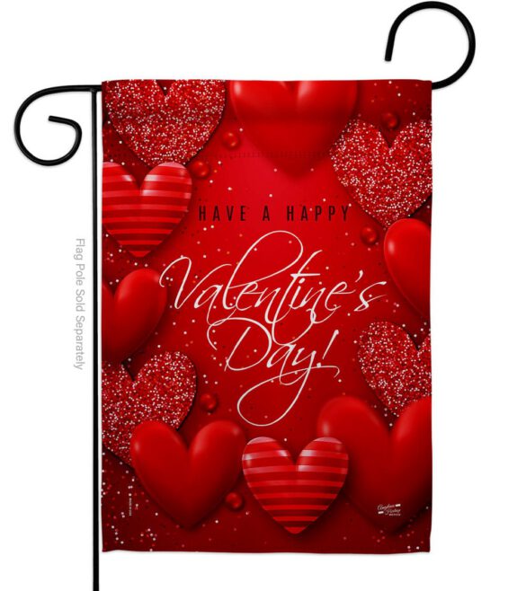 All of Heart - Valentines Spring Vertical Impressions Decorative Flags HG137398 Made In USA - Image 2