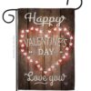 Happy Valentine's Day - Valentines Spring Vertical Impressions Decorative Flags HG191094 Made In USA