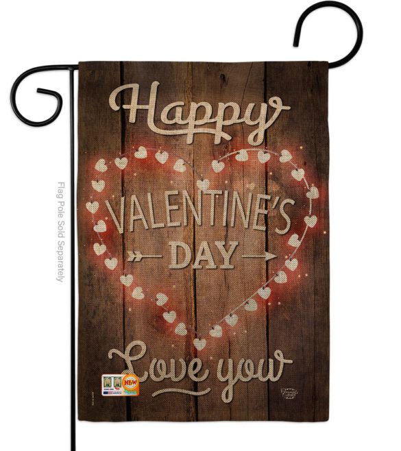 Happy Valentine's Day - Valentines Spring Vertical Impressions Decorative Flags HG191094 Made In USA - Image 8