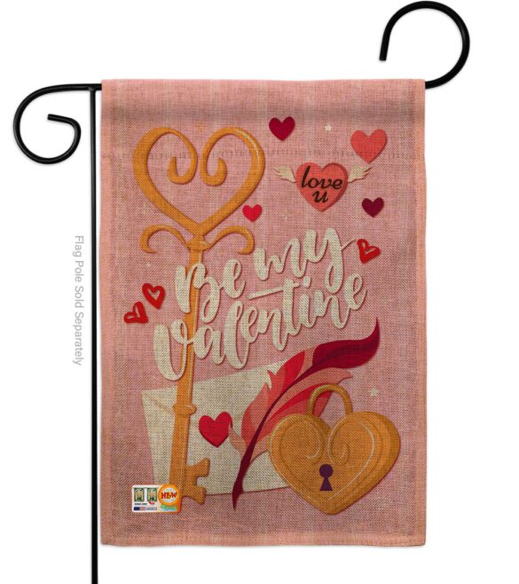 Be My Valentine - Valentines Spring Vertical Impressions Decorative Flags HG192054 Made In USA - Image 9