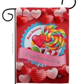 Best Sweet - Valentines Spring Vertical Impressions Decorative Flags HG192306 Made In USA