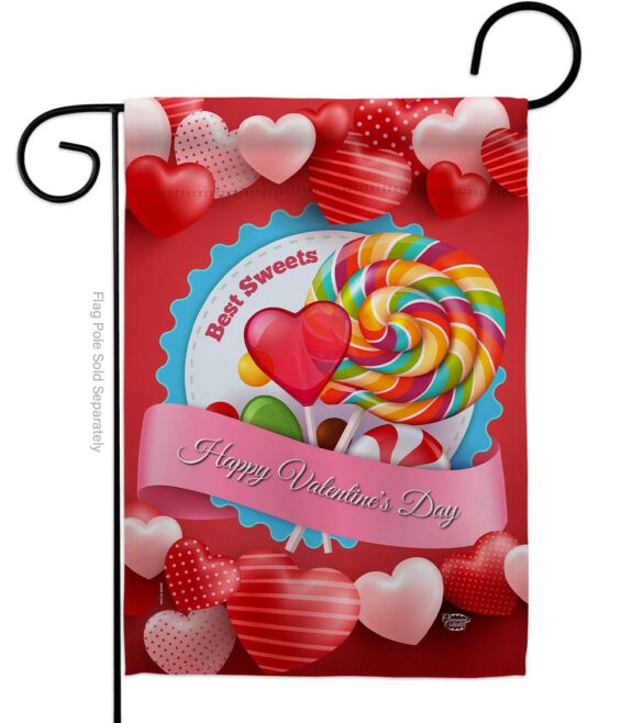 Best Sweet - Valentines Spring Vertical Impressions Decorative Flags HG192306 Made In USA